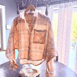 Free People ‘Cutie’ plaid top
